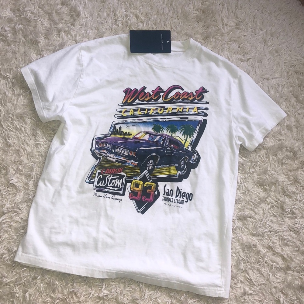 BRANDY MELVILLE “west coast” tshirt NWT